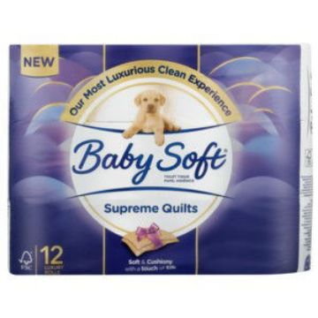 Baby Soft Qyilts T/Rolls 1 x 12`s