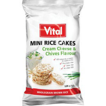 Vital Rice Cakes Cheese & Chives 1 x 125Gr