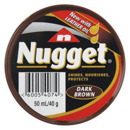 Nugget Shoe Polish Dark Brown 1 x 50Ml