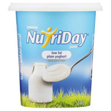 Nutriday Smooth Yogh L/Fat Plain 1 x 1Kg