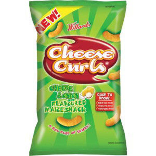 Willards Snaks Cheese Curls Cheese & Onion 1 x 150G