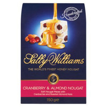 SALLY WILLIAMS Soft Nougat Almonds & Cranberries 1 x 150G