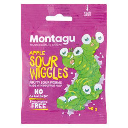 Montagu Sourworms Apple 1 x 40G