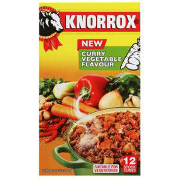 Knorrox Stock Cubes  Veg Curry 1 x 12`s