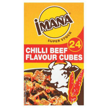 Imana Stock Cubes Chilli Beef 1 x 24`s