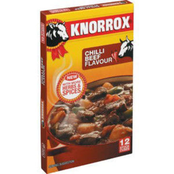 Knorrox Stock Cubes Chilli Beef 20 x 12`s