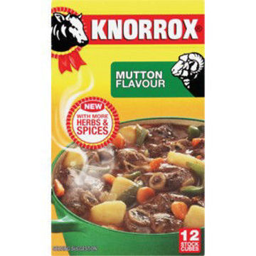 Knorrox Stock Cubes Mutton 1 x 12`s