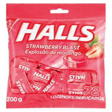 Halls Sw Loz Stawberry Blast 1 x 72`s