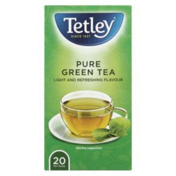 Tetleys Tea Bags Pure Green 1 x 20`s