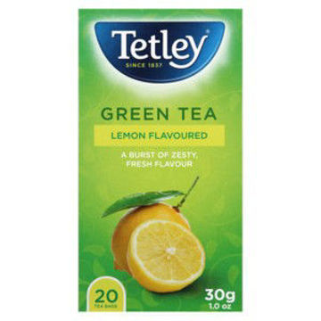 Tetleys Tea Bags Pure Green Lemon 1 x 20`s