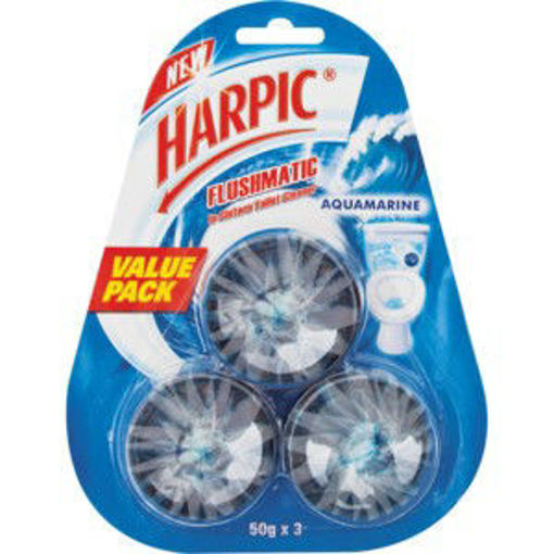 Harpic Toilet Clean Flushmatic Aquamarine 1 x 50Gr