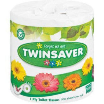 Twinsaver Toilet Paper 1 Ply 1 x 24`s