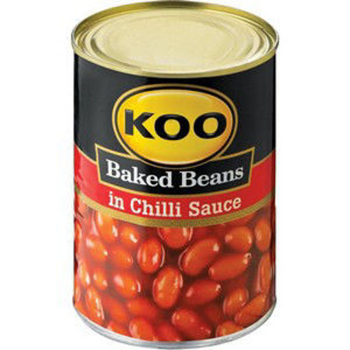 Koo Veg Baked Beans In Chilli 6 x 215Gr