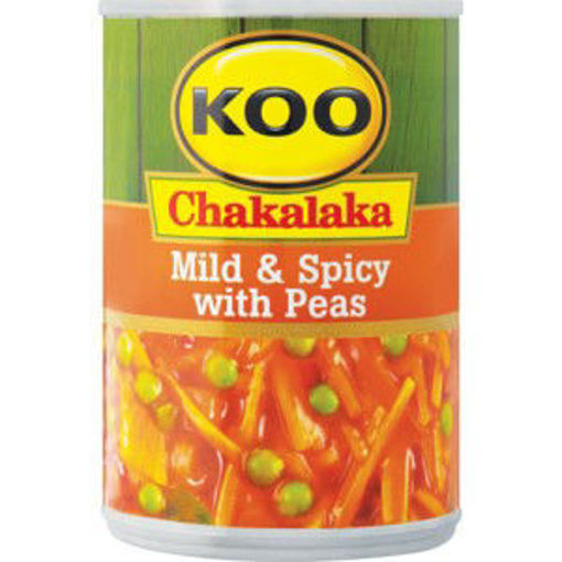 Koo Veg Chakalaka Peas Mild & Spicy 1 x 410G