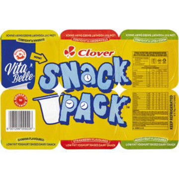 Clover Yog Snack Pack Straw Med Fat 1 x 50G