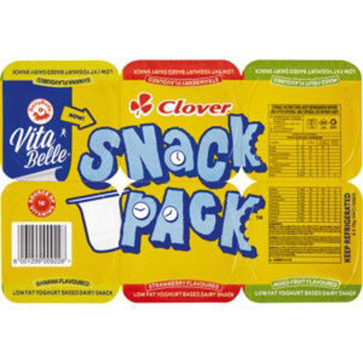 Clover Yog Snack Pack Straw Med Fat 1 x 50G