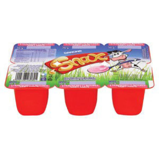 Danone Yog Snax 70G Strawberry 1 x 6`s