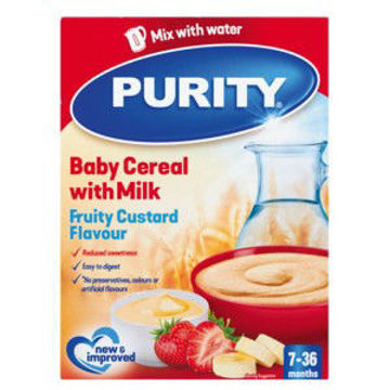 Purity 2nd Food Cereal Fruity Cust 1 x 200G