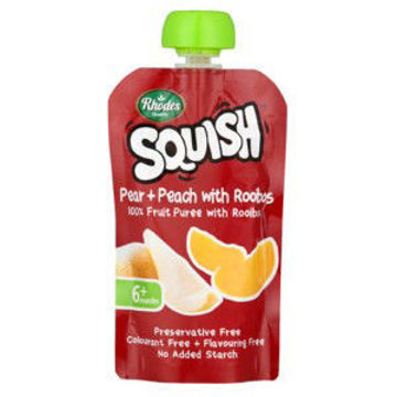 Squish Baby Food Pear Peach Rooibos 1 x 110Ml