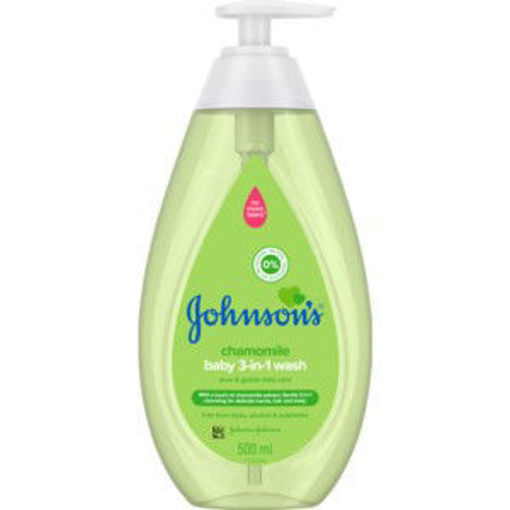 J&J Baby Shampoo 3-In-1 Wash 1 x 500Ml