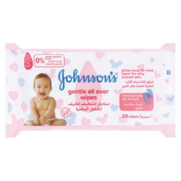 J&J Baby Wipes Gentle All 1 x 20`s