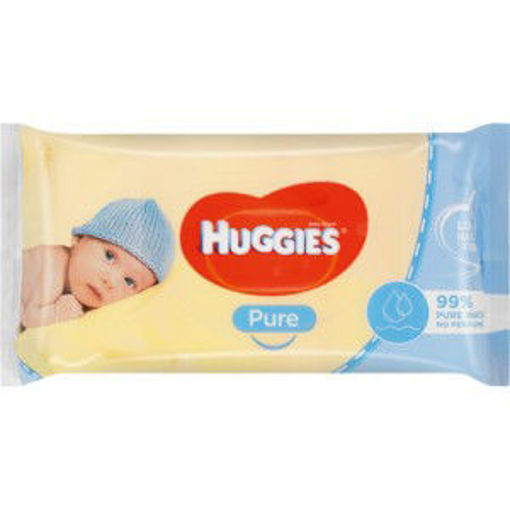 Huggies Baby Wipes Pure Single Pure 1 x 56`S