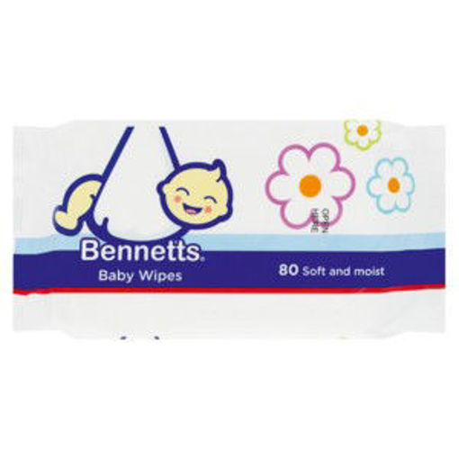 Bennetts Baby Wipes Wet 1 x 80`s