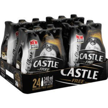 Castle Beer Alcohol Free Nrb 1 x 340Ml