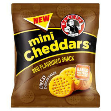 Bakers Bisc Mini Ched BBQ Single 1 x 33Gr