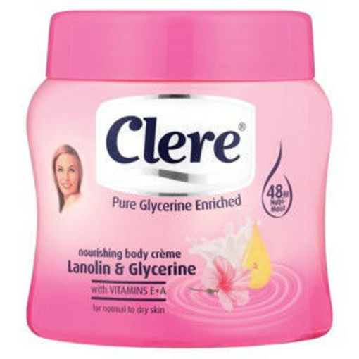 Clere Body Cream Lan & Glyc 1 x 500Ml