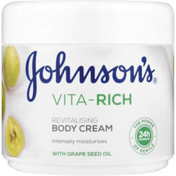 J&J Body Cream Vita Rich Plain 1 x 350Ml