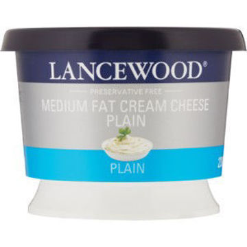 Lancewood Cream Cheese L/Fat Plain 1 x 230G