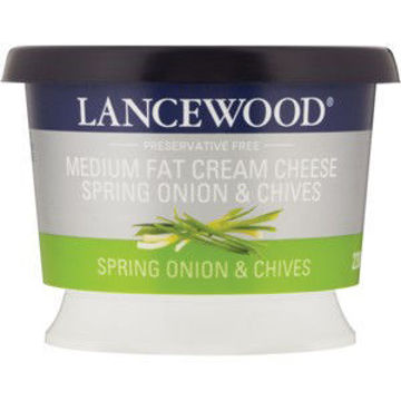 Lancewood Cream Cheese L/Fat Spring Onion & 1 x 230G