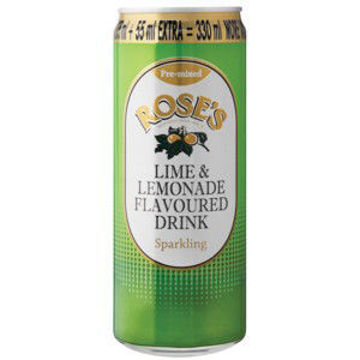 Roses Csd Cans Lime & Lemonade 1 x 330Ml