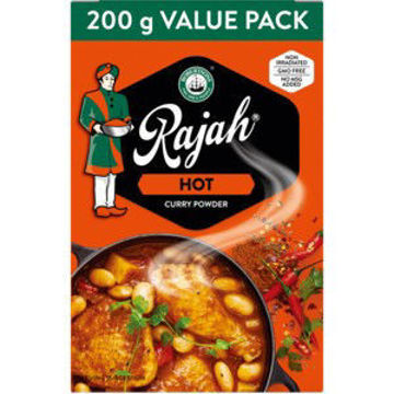 Rajah Curry Powder Hot 1 x 200G