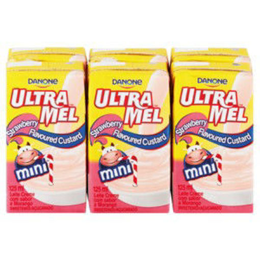 Ultra Mel Custard UHT Strawbery 1 x 125Ml