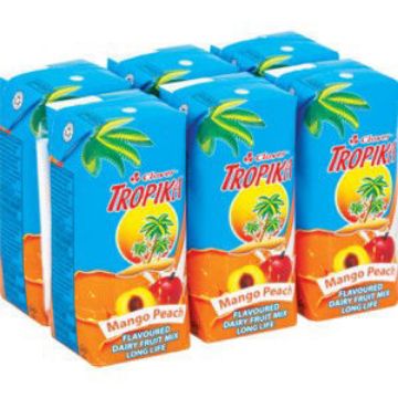 Tropika Easy Dairy Blend  UHT Mango Peach 6 x 200Ml