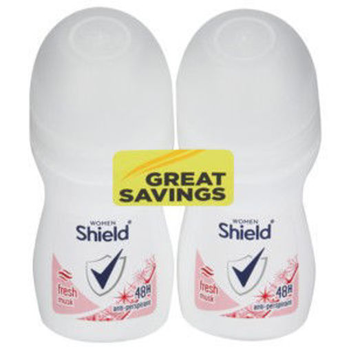 Shield Deo Roll On Female Bp 2x50ml 1 x 0Ea