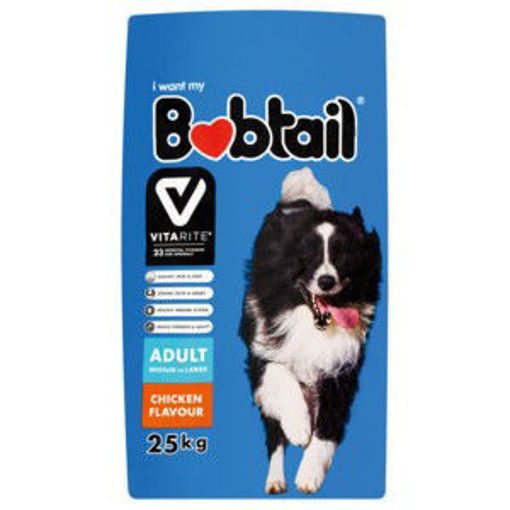 Bobtail Dog Food Adult Med Large Chicken 1 x 25Kg