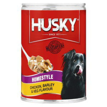 Husky Dog Food Chunks Chick & Veg 12 x 385G