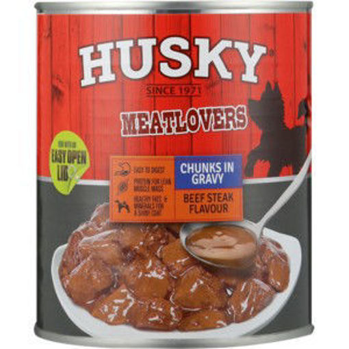 Husky Dog Food Chunks Steak Chunks 1 x 775G