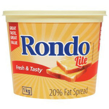 Rondo Marg Tub Lite Fat Spread 20% 1 x 1Kg