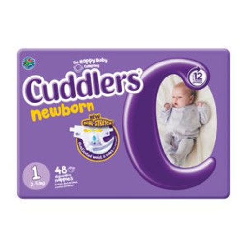 Cuddlers Nappy Newborn S2 1 x 48`s