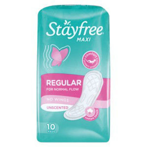 Stayfree Pads Maxi No Wings Unscent 1 x 10`s