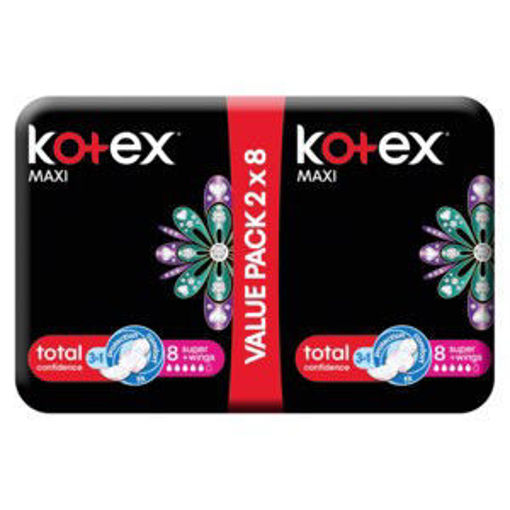 Kotex Pads Maxi Wings Super Duo 1 x 16`s