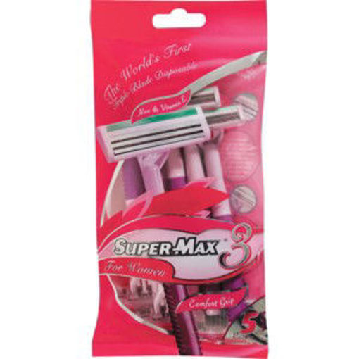 Supermax Razor Disp Triple Women 1 x 5`s