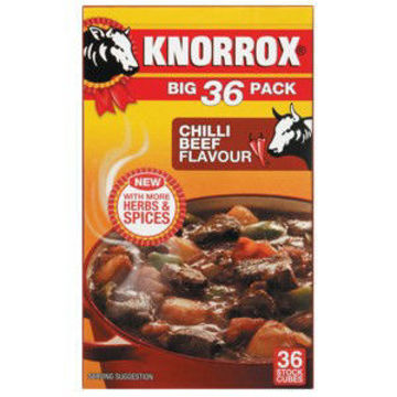 Knorrox Stock Cubes Chilli Beef 1 x 36`s