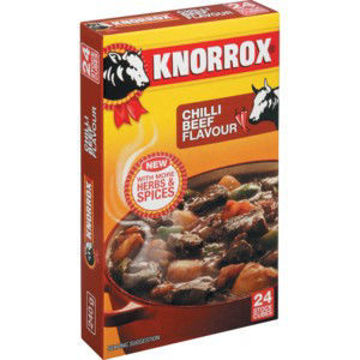 Knorrox Stock Cubes Chilli Beef 10 x 24`s