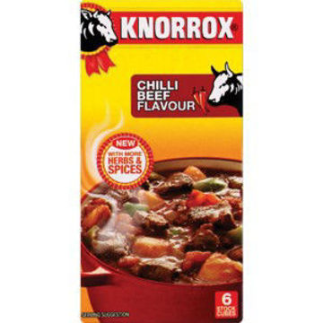 Knorrox Stock Cubes Chilli Beef 40 x 61G