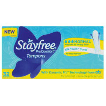 Stayfree Tampons Procomfort Normal 1 x 32`s